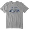 Men Life is Good Graphic Tees | Men'S Vintage Rocky Mountain Vista Short Sleeve Tee Heather Gray