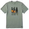 Men Life is Good Graphic Tees | Men'S Forest Is Magic Short Sleeve Tee Moss Green