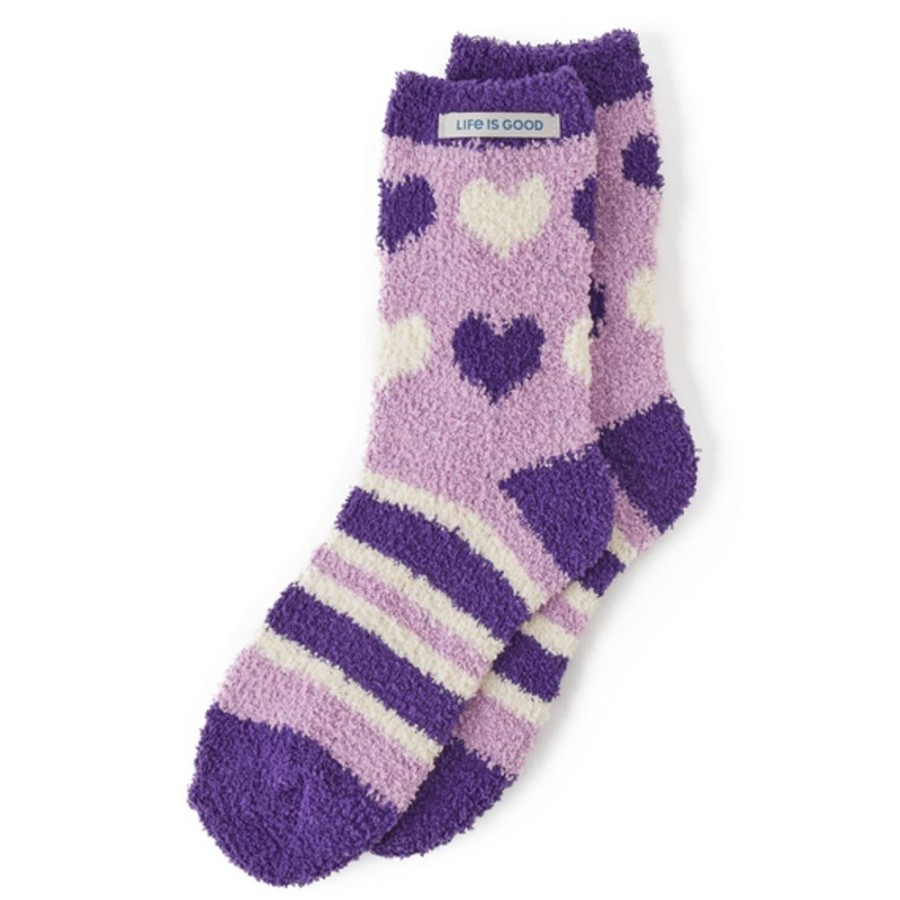 Women Life is Good Socks | Snuggle Sock Violet Purple