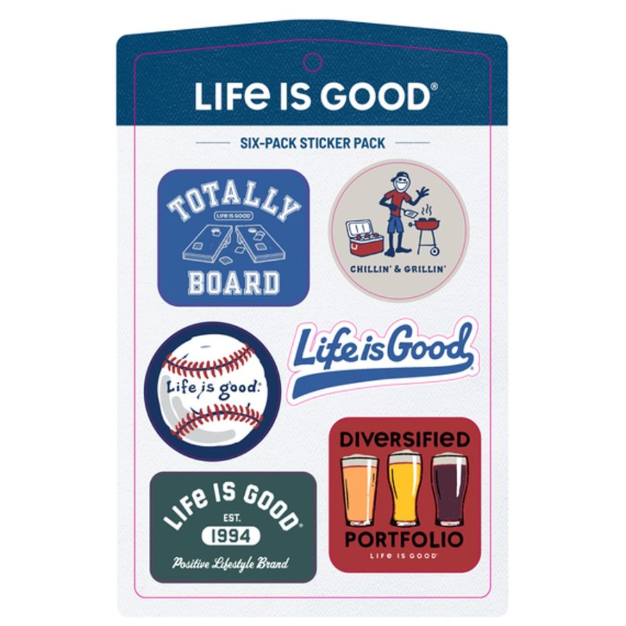 Home Life is Good Stickers & Magnets | Tailgate Six-Pack Sticker Pack Multi-Color