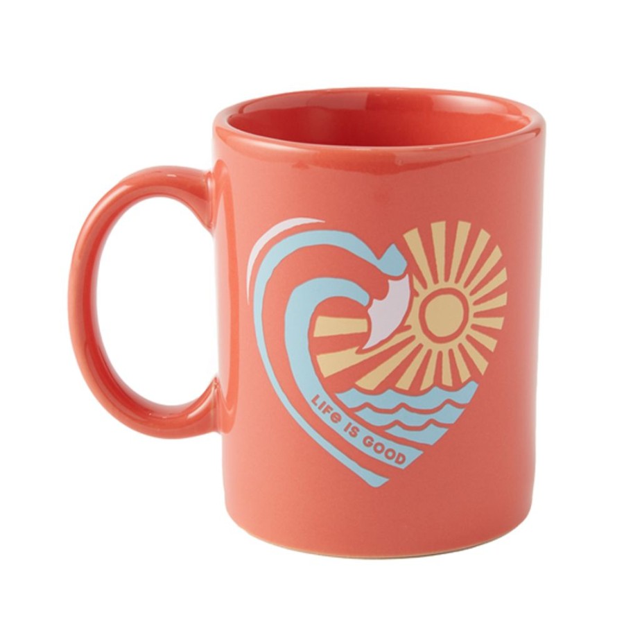 Home Life is Good Mugs | Waveheart Jake'S Mug Mango Orange