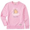 Women Life is Good Sweatshirts & Hoodies | Women'S Wildflower Winnie Simply True Fleece Crew Happy Pink