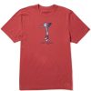 Men Life is Good Graphic Tees | Men'S Golf Jake Vintage Crusher Tee Faded Red