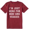 Kids Life is Good Graphic Tees | Kids Athletic Here For The Veggies Crusher Tee Cranberry Red