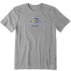 Men Life is Good Graphic Tees | Men'S Nd Jake Paddleboard La Jolla Crusher Tee Heather Gray