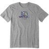 Men Life is Good Graphic Tees | Men'S Jake And Rocket Tailgate Short Sleeve Tee Heather Gray