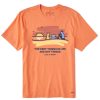 Men Life is Good Graphic Tees | Men'S Jake And Rocket Best Dusk Crusher Tee Canyon Orange