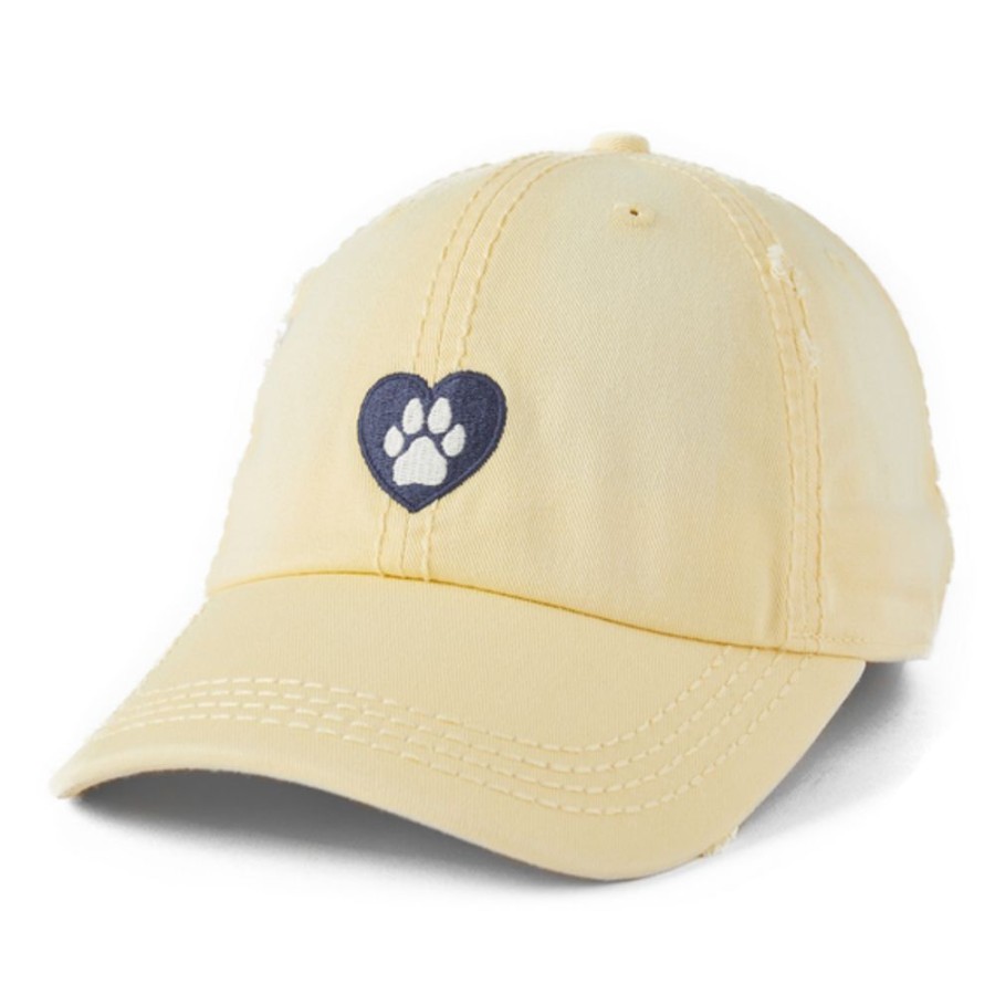 Women Life is Good Hats | Animal Heart Sunwashed Chill Cap Sandy Yellow