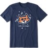 Men Life is Good Graphic Tees | Men'S Vintage Cats Are Magic Al Crusher Tee Darkest Blue