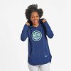 Women Life is Good Sweatshirts & Hoodies | Women'S Garden Coin Crusher-Flex Hoodie Tunic Darkest Blue