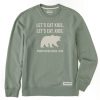 Men Life is Good Sweatshirts & Hoodies | Men'S Let'S Eat, Kids Simply True Fleece Crew Moss Green