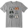 Men Life is Good Graphic Tees | Men'S Vintage Al Grid Crusher Tee Heather Gray