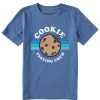 Kids Life is Good Graphic Tees | Kids Clean Cookie Testing Crew Crusher Tee Vintage Blue