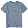 Men Life is Good Graphic Tees | Men'S Rocket Good Catch Short Sleeve Tee Pacific Blue