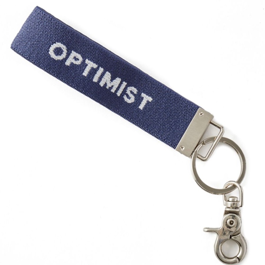 Women Life is Good Keychains | Optimist Ride On Keychain Darkest Blue