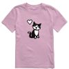 Kids Life is Good Graphic Tees | Kids Vintage Tuxedo Al W Heart Crusher Tee Violet Purple