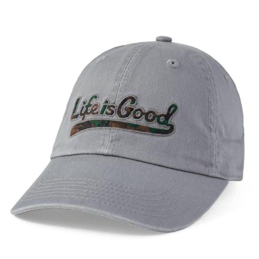 Men Life is Good Hats | Camo Tailwhip Chill Cap Slate Gray