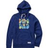 Men Life is Good Sweatshirts & Hoodies | Men'S Groovy Tie Dye Dog Dad Simply True Fleece Hoodie Darkest Blue