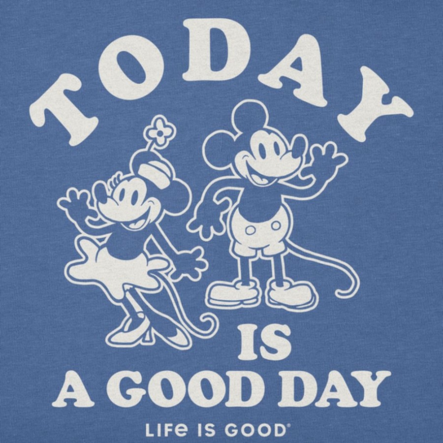 Kids Life is Good Graphic Tees | Kids Clean Today Is A Good Day Willie Crusher Tee Vintage Blue