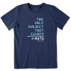 Kids Life is Good Graphic Tees | Kids The Only Subject That Counts Crusher Tee Darkest Blue