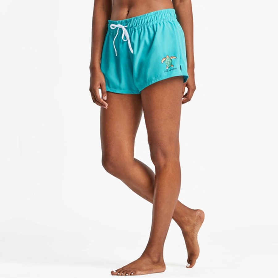 Women Inmocean Swimwear | Women'S Sea Turtle Boardshort Island Blue