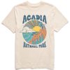 Men Life is Good Graphic Tees | Men'S Acadia Burst Short Sleeve Tee Putty White