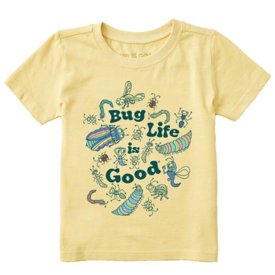 Kids Life is Good | Toddler Bug Life Is Good Crusher Tee Sandy Yellow