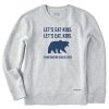 Women Life is Good Sweatshirts & Hoodies | Women'S Let'S Eat, Kids Simply True Fleece Crew Light Heather Gray