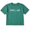 Women Life is Good Boxy Tees | Women'S Clean Hooligan Boxy Crusher Tee Spruce Green