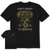 Men Life is Good Graphic Tees | Men'S Clean Don'T Forget To Breathe Elephant Short Sleeve Tee Jet Black