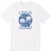 Men Life is Good Graphic Tees | Men'S Clean Retro Palms Short Sleeve Tee Cloud White