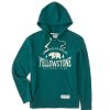 Women Life is Good Sweatshirts & Hoodies | Women'S Yellowstone Optimistic By Nature Grizzly Simply True Fleece Hoodie Spruce Green