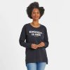 Women Life is Good Sweatshirts & Hoodies | Women'S Kindness Is Free Wordmark Crusher-Flex Tunic Jet Black