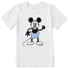 Kids Life is Good Graphic Tees | Kids Clean Steamboat Willie Thumbs Up Crusher Tee Cloud White