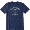 Home Life is Good Pickleball | Men'S Racquet Science Pickleball Short Sleeve Tee Darkest Blue