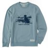 Men Life is Good Sweatshirts & Hoodies | Men'S Take It Outside Marsh Simply True Fleece Crew Smoky Blue