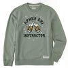 Men Life is Good Sweatshirts & Hoodies | Men'S Athletic Apres Ski Frosty Mugs Simply True Fleece Crew Moss Green