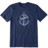 Men Life is Good Graphic Tees | Men'S Americana Anchor Crusher-Lite Tee Darkest Blue