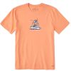 Men Life is Good Graphic Tees | Men'S Jake Sport Fishing Short Sleeve Tee Canyon Orange