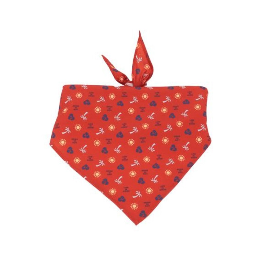 Home Coastal Pet | Beach Elements Dog Bandana Faded Red