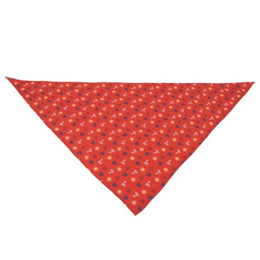 Home Coastal Pet | Beach Elements Dog Bandana Faded Red