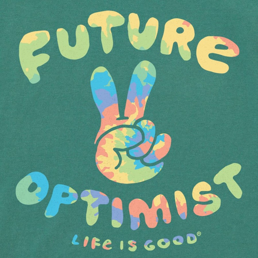 Kids Life is Good | Toddler Future Optimist Crusher Tee Spruce Green