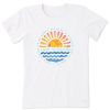 Women Life is Good Graphic Tees | Women'S Quirky Sun Good For My Health Short Sleeve Tee Cloud White