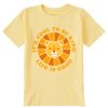 Kids Life is Good Graphic Tees | Kids Clean It'S Cool To Be Kind Lion Crusher Tee Sandy Yellow