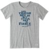 Women Life is Good Graphic Tees | Women'S She Is Fierce Crusher Tee Heather Gray