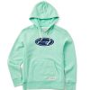 Women Life is Good Sweatshirts & Hoodies | Women'S Lig Vintage Oval Simply True Fleece Hoodie Spearmint Green