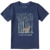 Kids Life is Good Graphic Tees | Kids Woodsy Horse Crusher Tee Darkest Blue