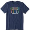 Men Life is Good Graphic Tees | Men'S Tennis Spectrum Short Sleeve Tee Darkest Blue