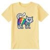 Kids Life is Good Graphic Tees | Kids Vintage Tye Dye Al Crusher Tee Sandy Yellow