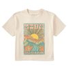 Women Life is Good Boxy Tees | Women'S Zion National Park Psychedelic Scene Boxy Crusher Tee Putty White